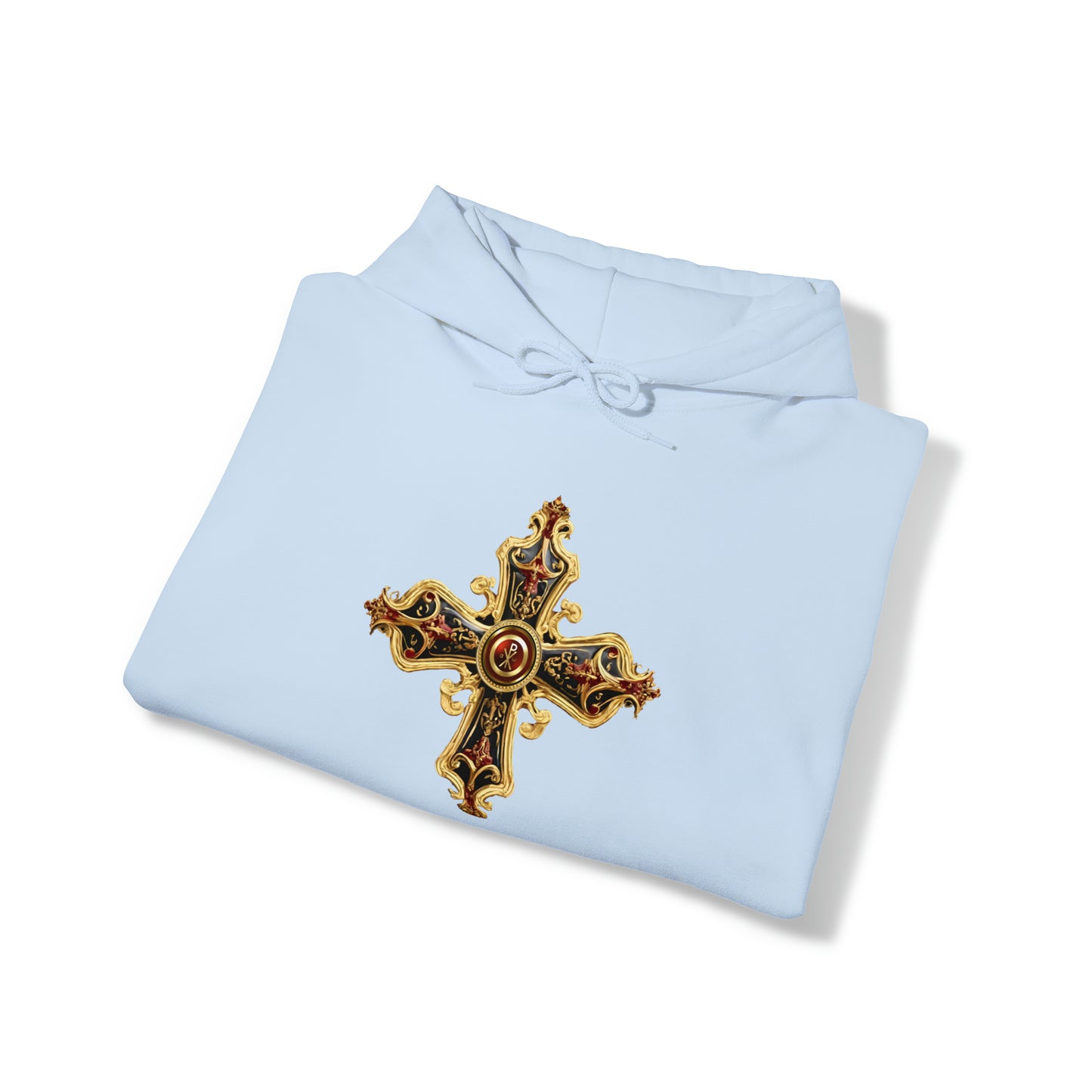 Greek Orthodox Cross Ornate Unisex Heavy Blend™ Hooded Sweatshirt