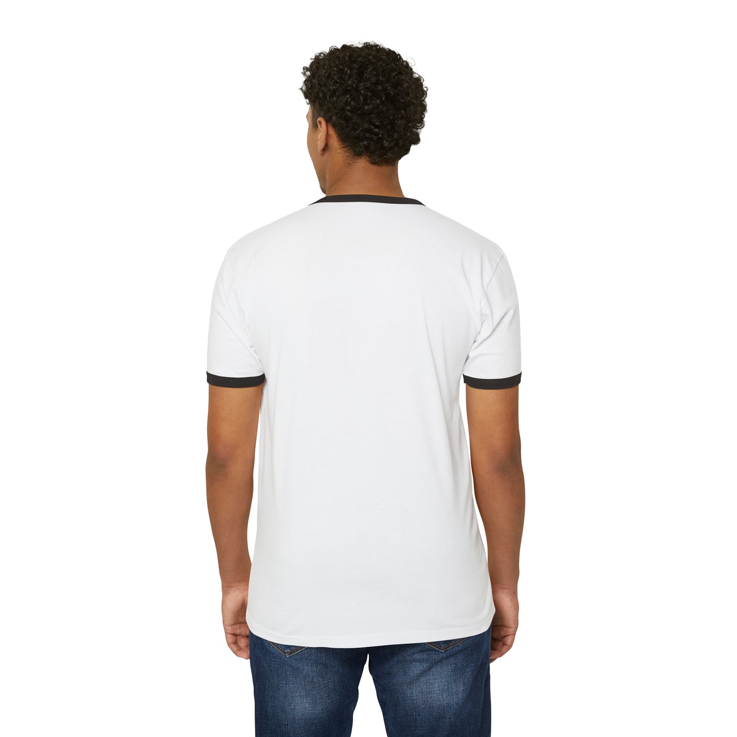 Spartan Helmet Gold Unisex Cotton Ringer T-Shirt