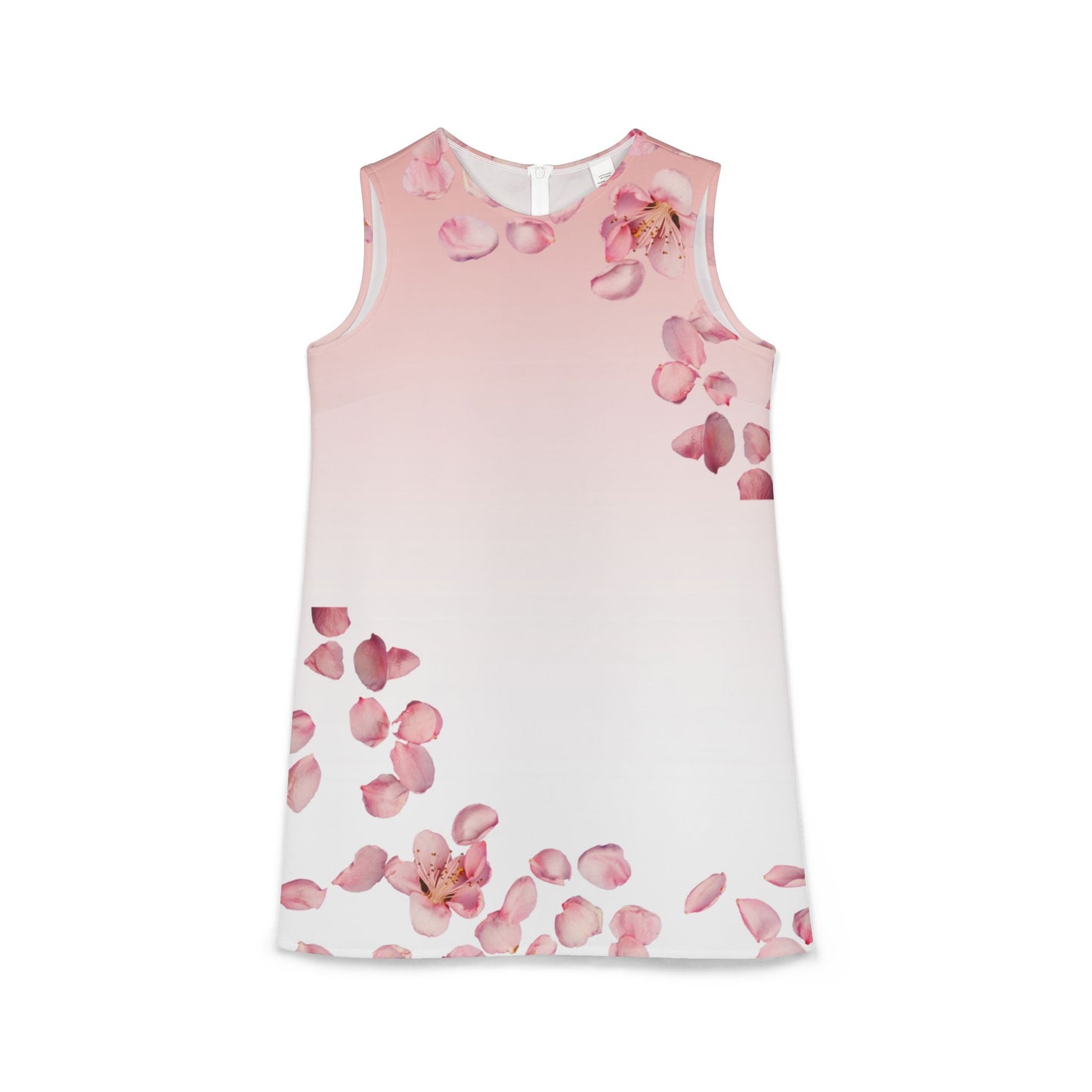 Pink Floral A-line Sleeveless Dress Kiki Collection
