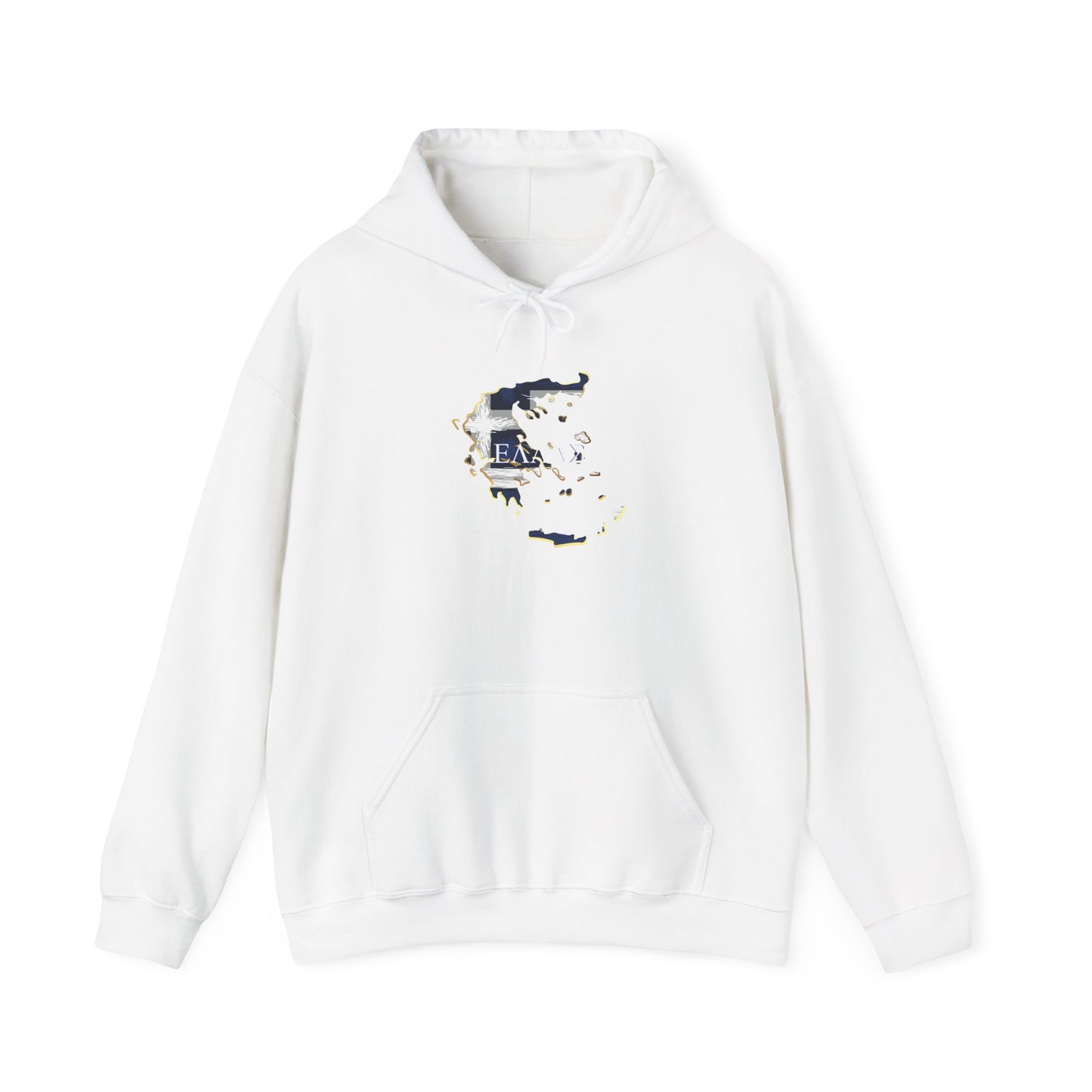 Greece Map Unisex Heavy Blend™ Hooded Sweatshirt