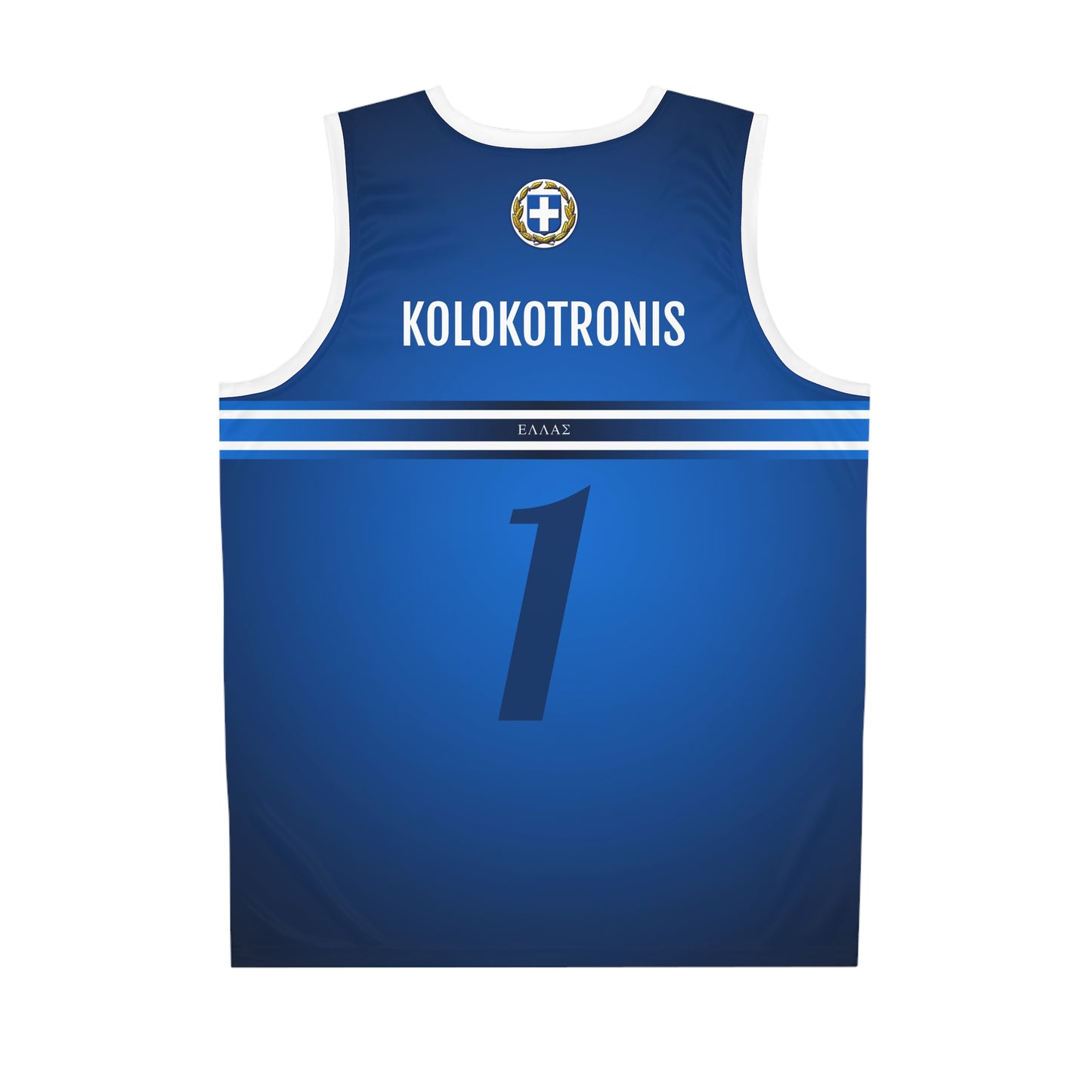 Greece Blue Basketball Jersey