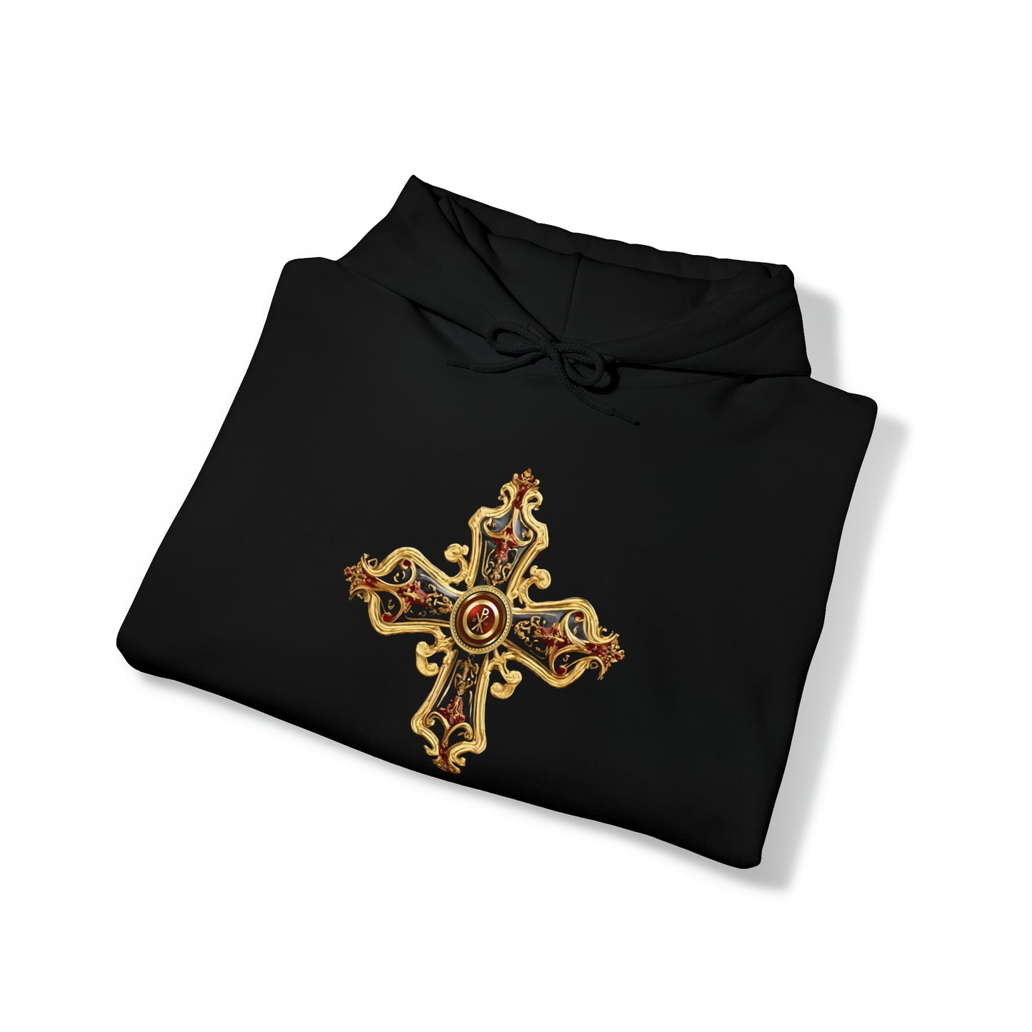 Greek Orthodox Cross Ornate Unisex Heavy Blend™ Hooded Sweatshirt