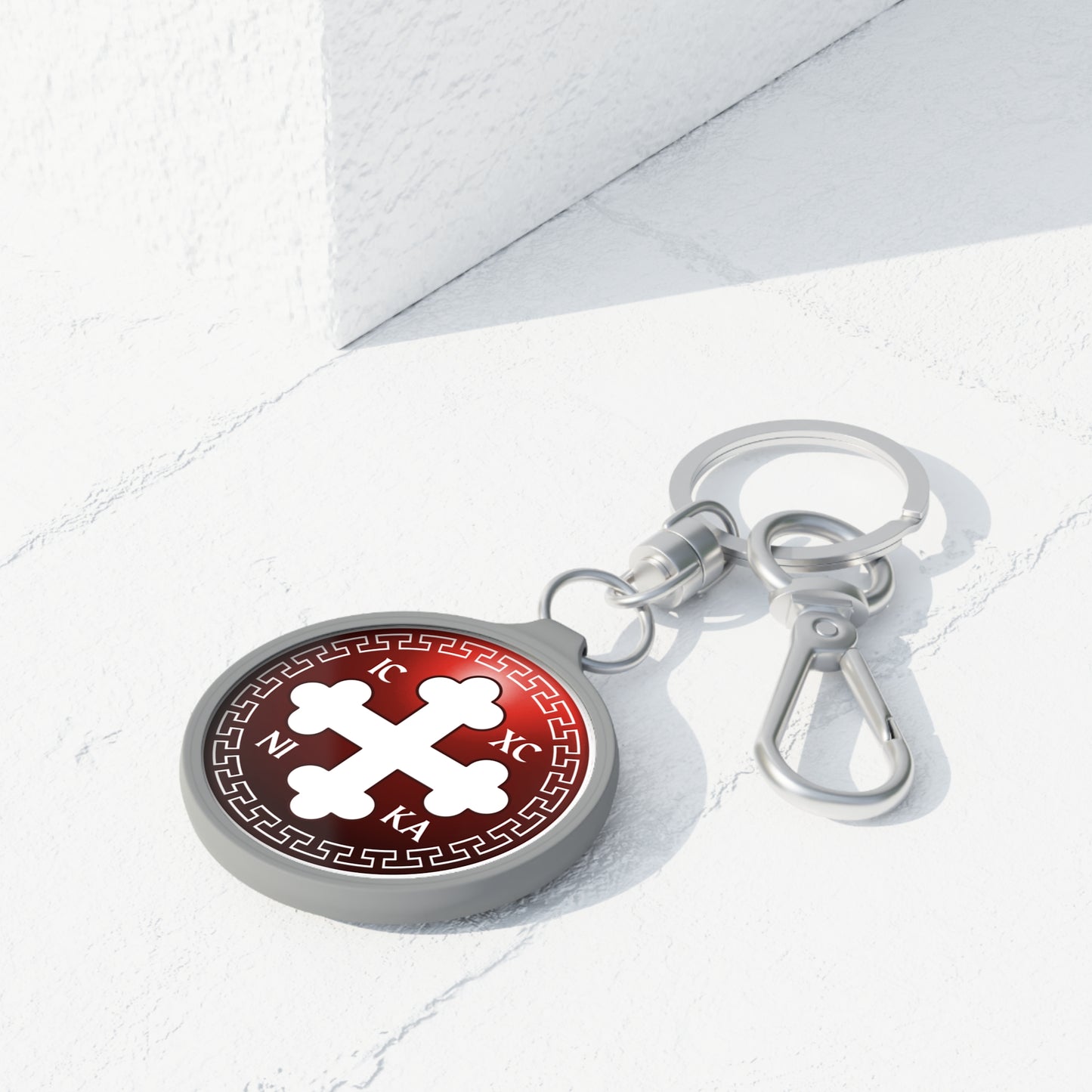 Greek Orthodox Cross Keychain