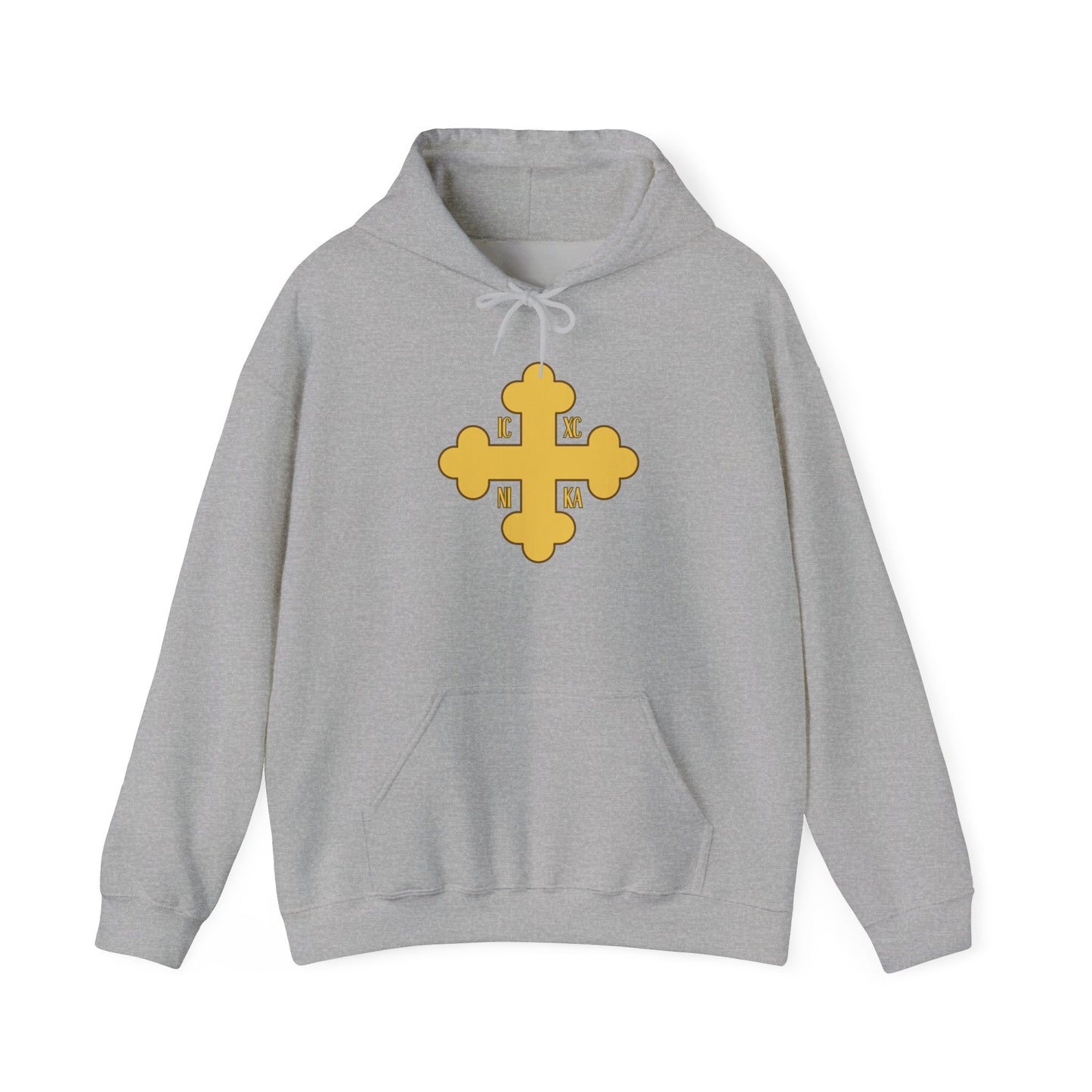 Greek Orthodox Cross Gold GOYA Unisex Heavy Blend™ Hooded Sweatshirt
