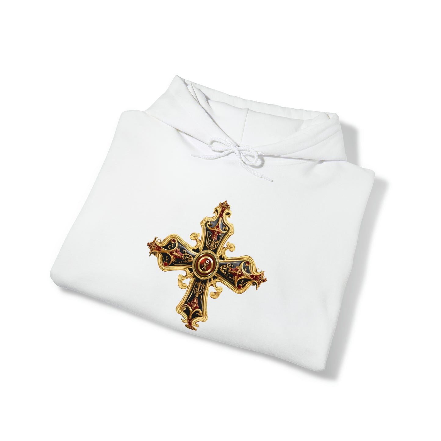 Greek Orthodox Cross Ornate Unisex Heavy Blend™ Hooded Sweatshirt