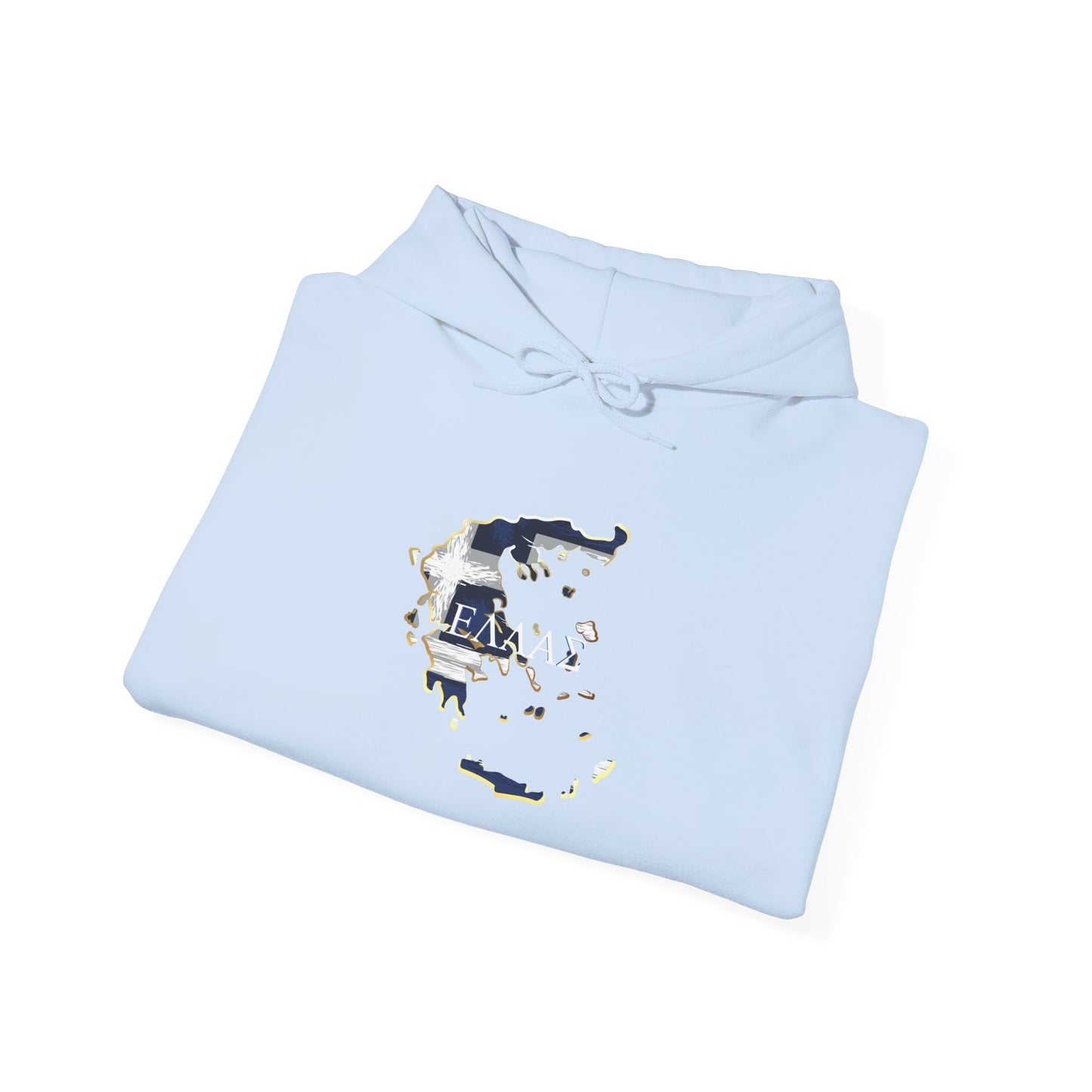 Greece Map Unisex Heavy Blend™ Hooded Sweatshirt