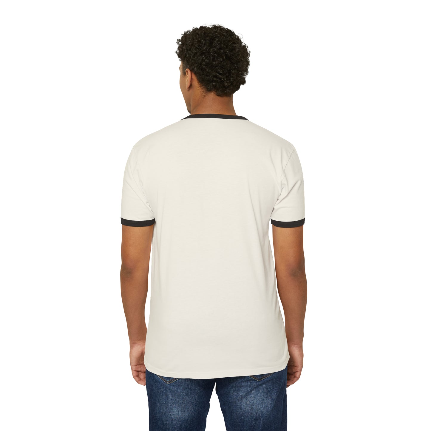 Spartan Helmet Gold Unisex Cotton Ringer T-Shirt