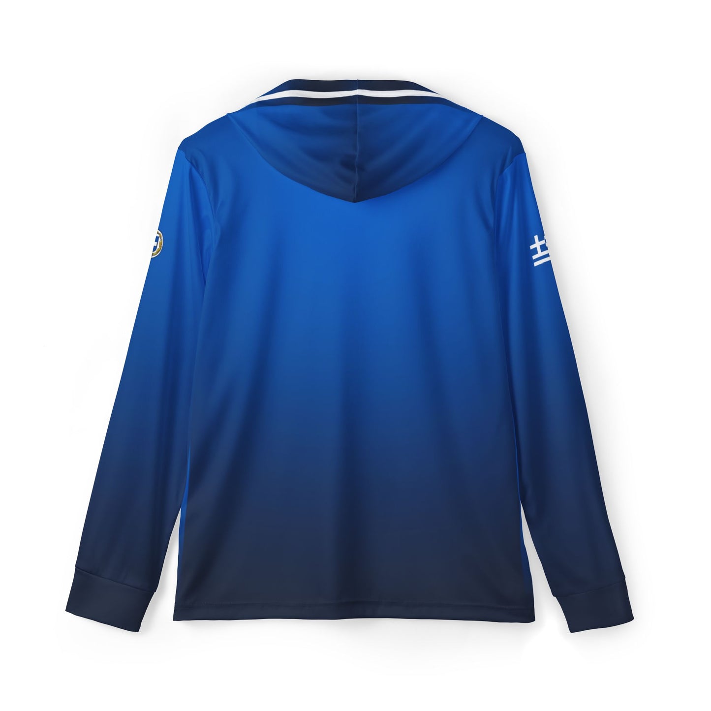 Greece Blue Sports Warmup Hoodie