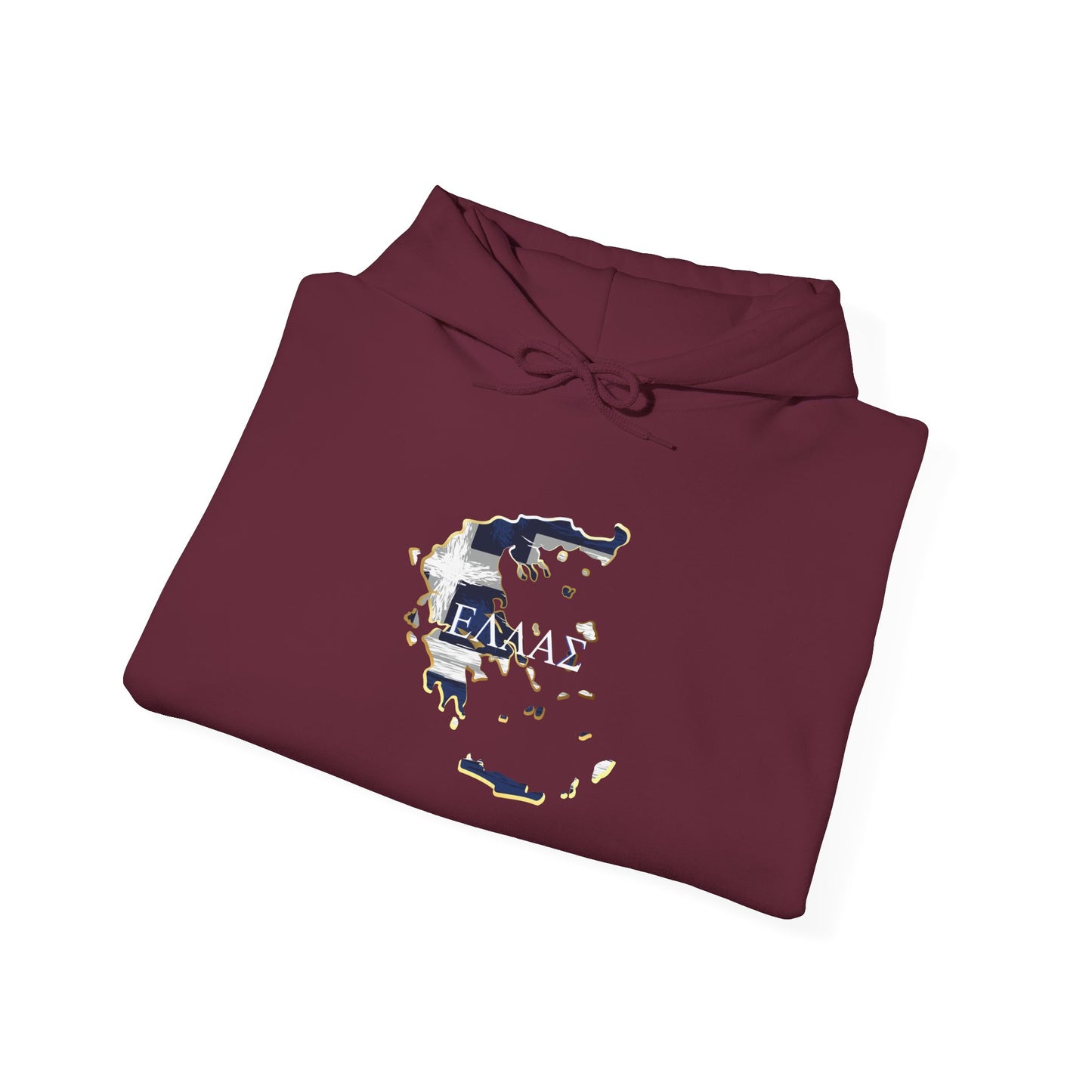Greece Map Unisex Heavy Blend™ Hooded Sweatshirt