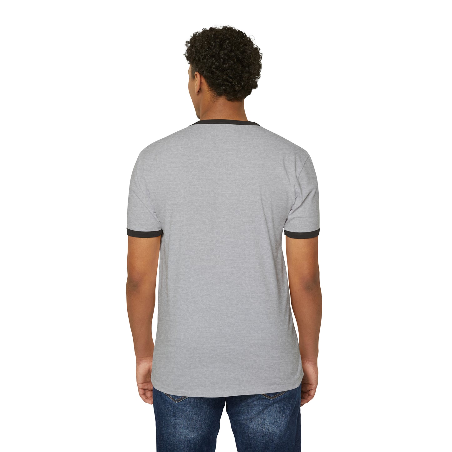 Spartan Helmet Gold Unisex Cotton Ringer T-Shirt
