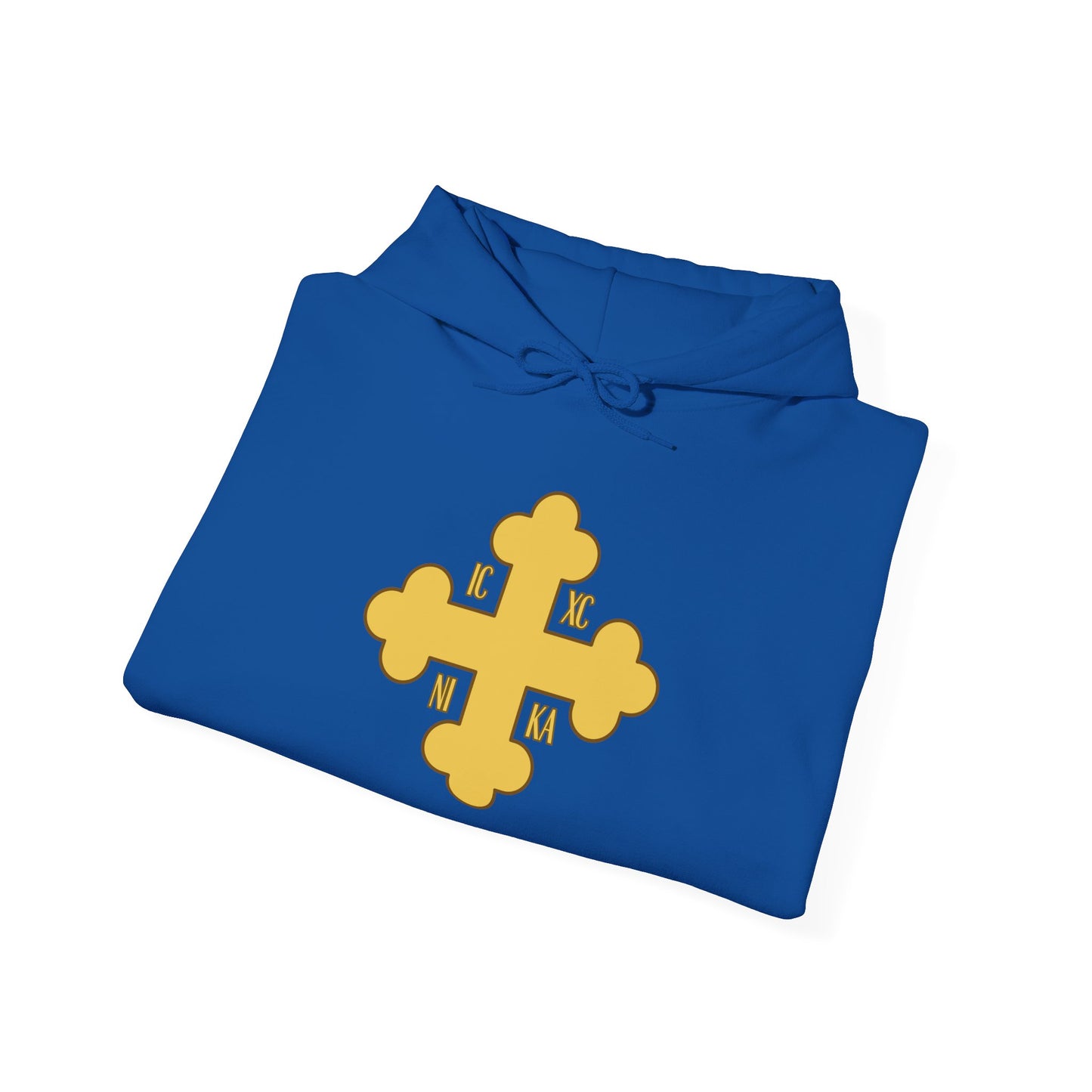 Greek Orthodox Cross Gold GOYA Unisex Heavy Blend™ Hooded Sweatshirt