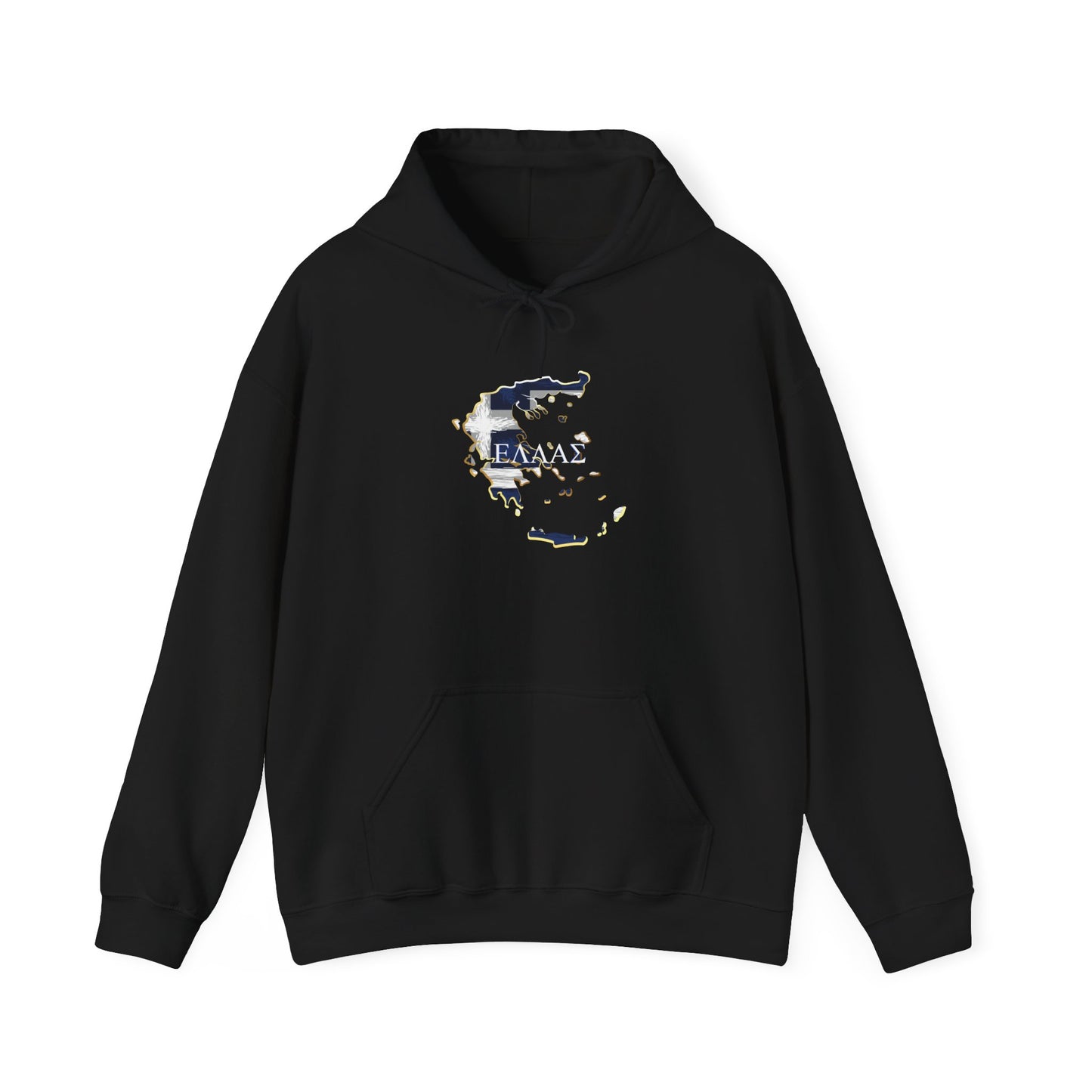 Greece Map Unisex Heavy Blend™ Hooded Sweatshirt