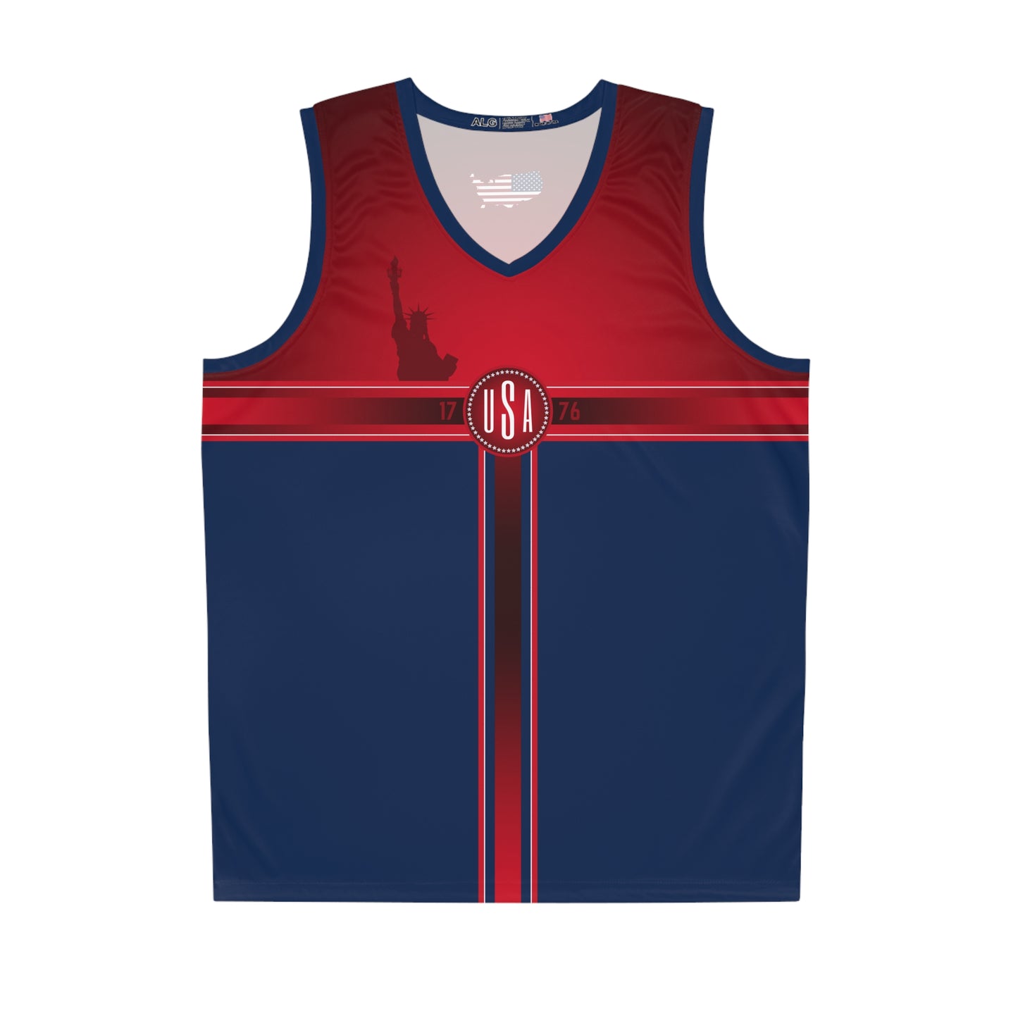 USA Red Blue White Washington Basketball Jersey
