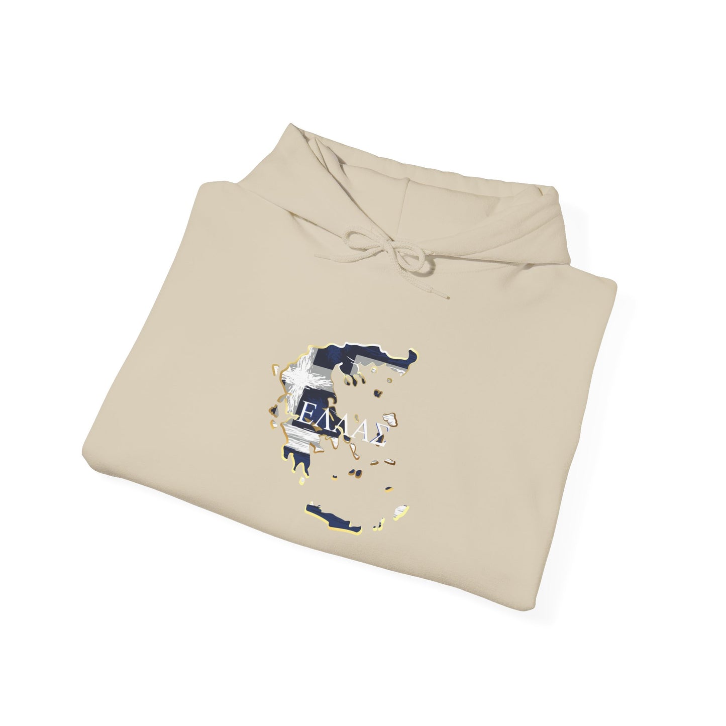 Greece Map Unisex Heavy Blend™ Hooded Sweatshirt