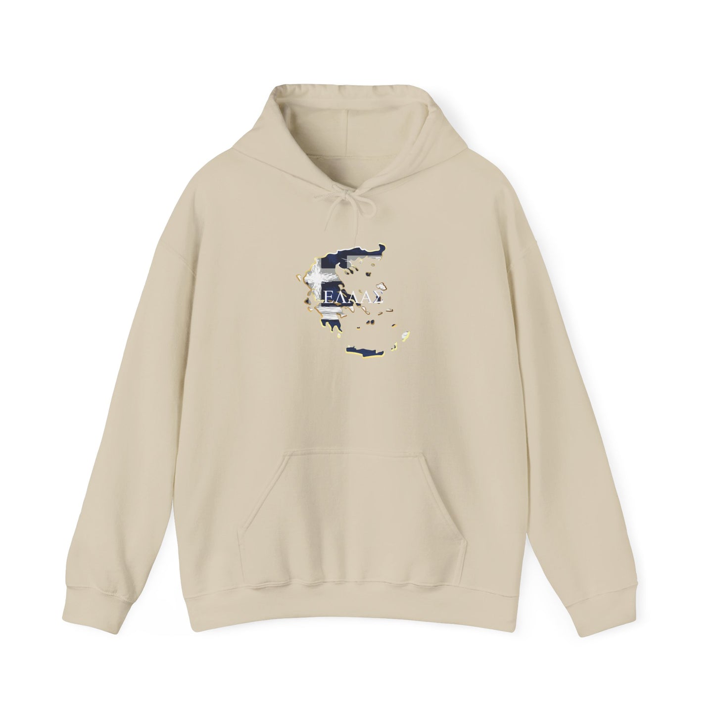 Greece Map Unisex Heavy Blend™ Hooded Sweatshirt