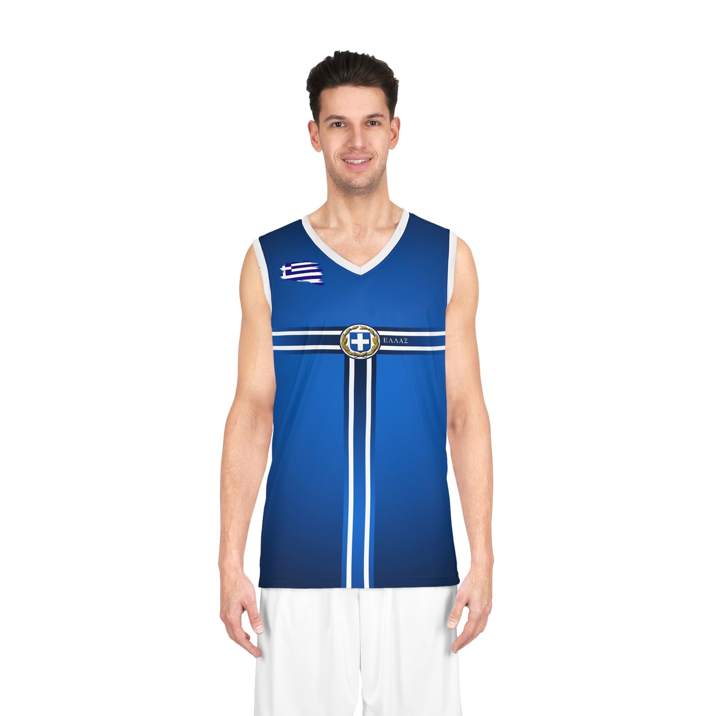 Greece Blue Basketball Jersey