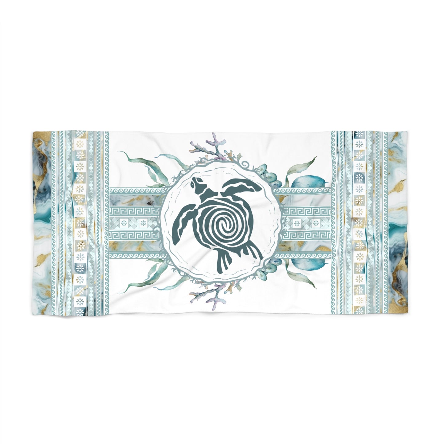 Aqua Turtle Beach Towel