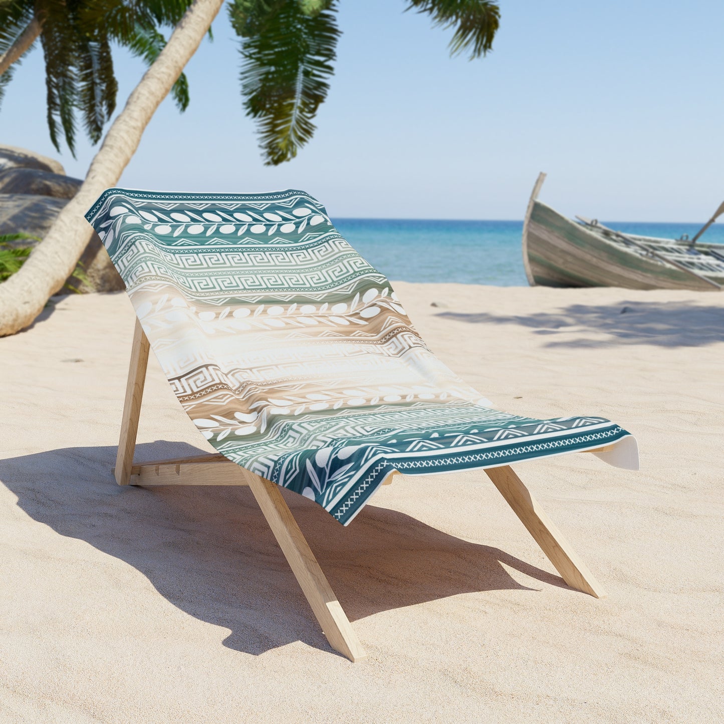 Sea Sand Greek Key Beach Towel