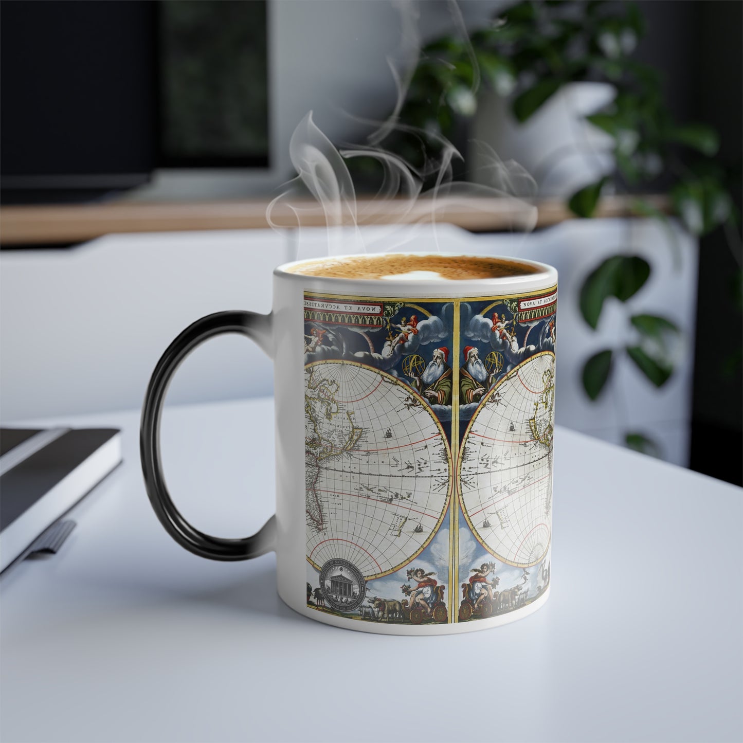Atlas 1662 Johannes Blaeu Map - Color Morphing Mug, 11oz