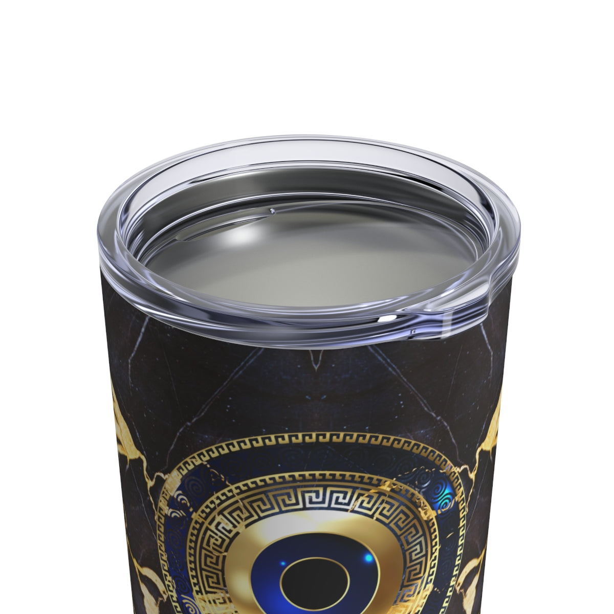 Mati Evil Eye Gold Blue Marble Tumbler 10oz