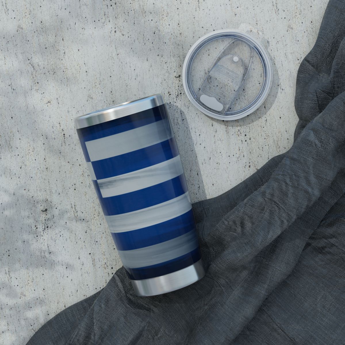 Greece Flag Map 20oz Stainless Steel Tumbler