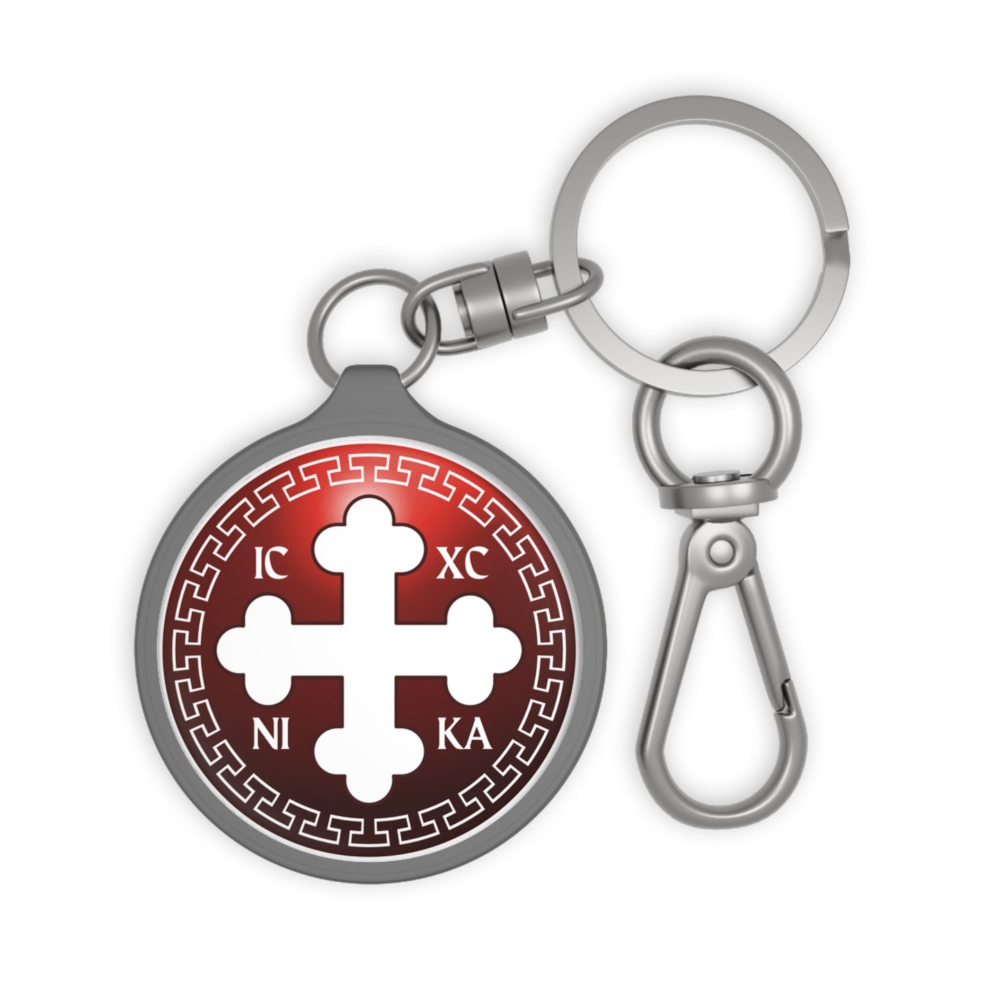 Greek Orthodox Cross Keychain
