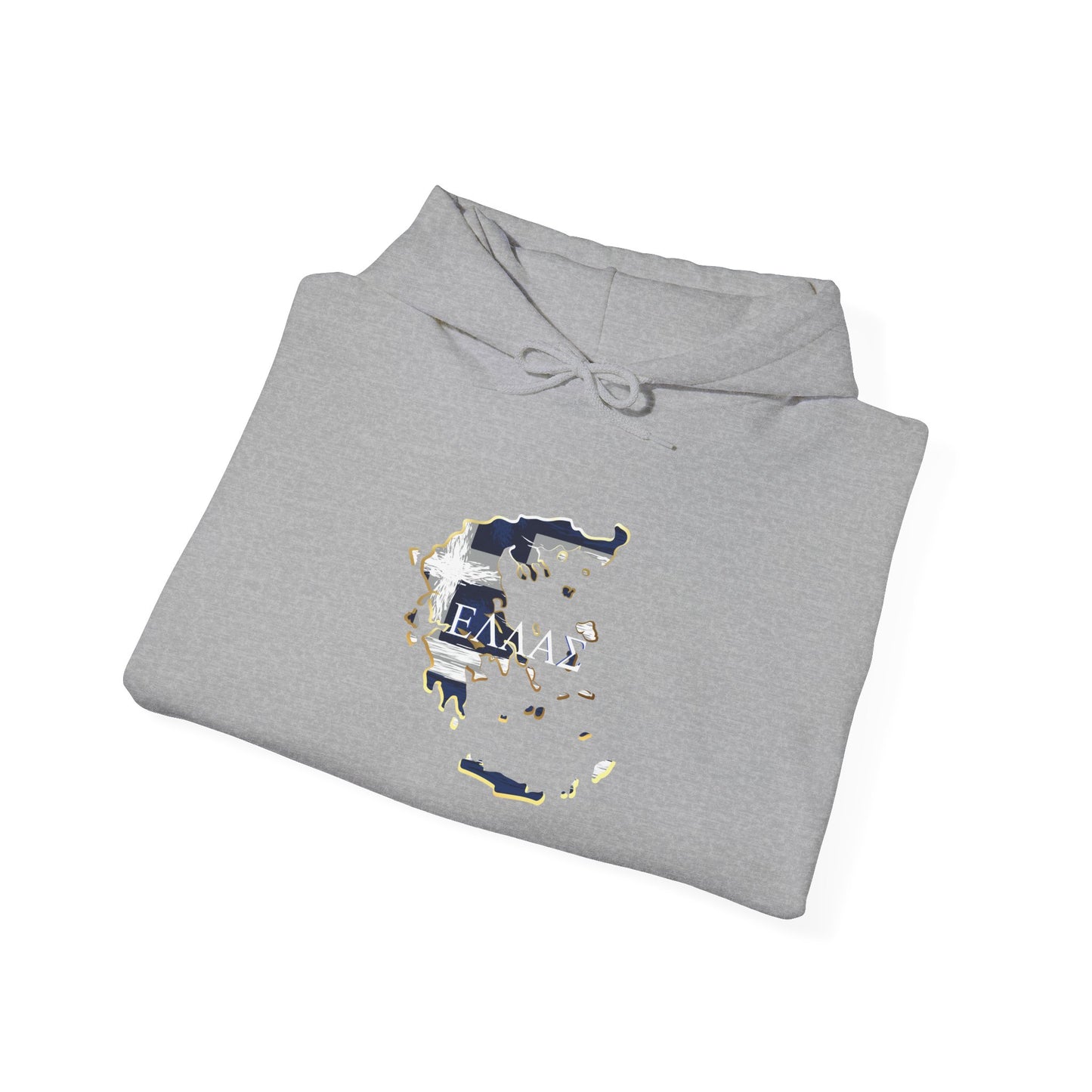Greece Map Unisex Heavy Blend™ Hooded Sweatshirt
