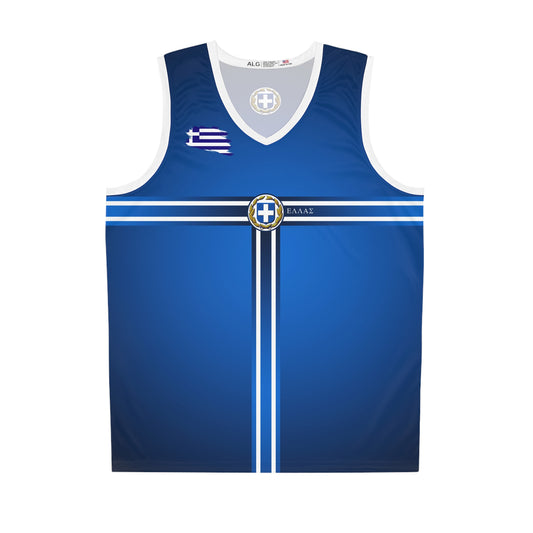 Greece Blue Basketball Jersey