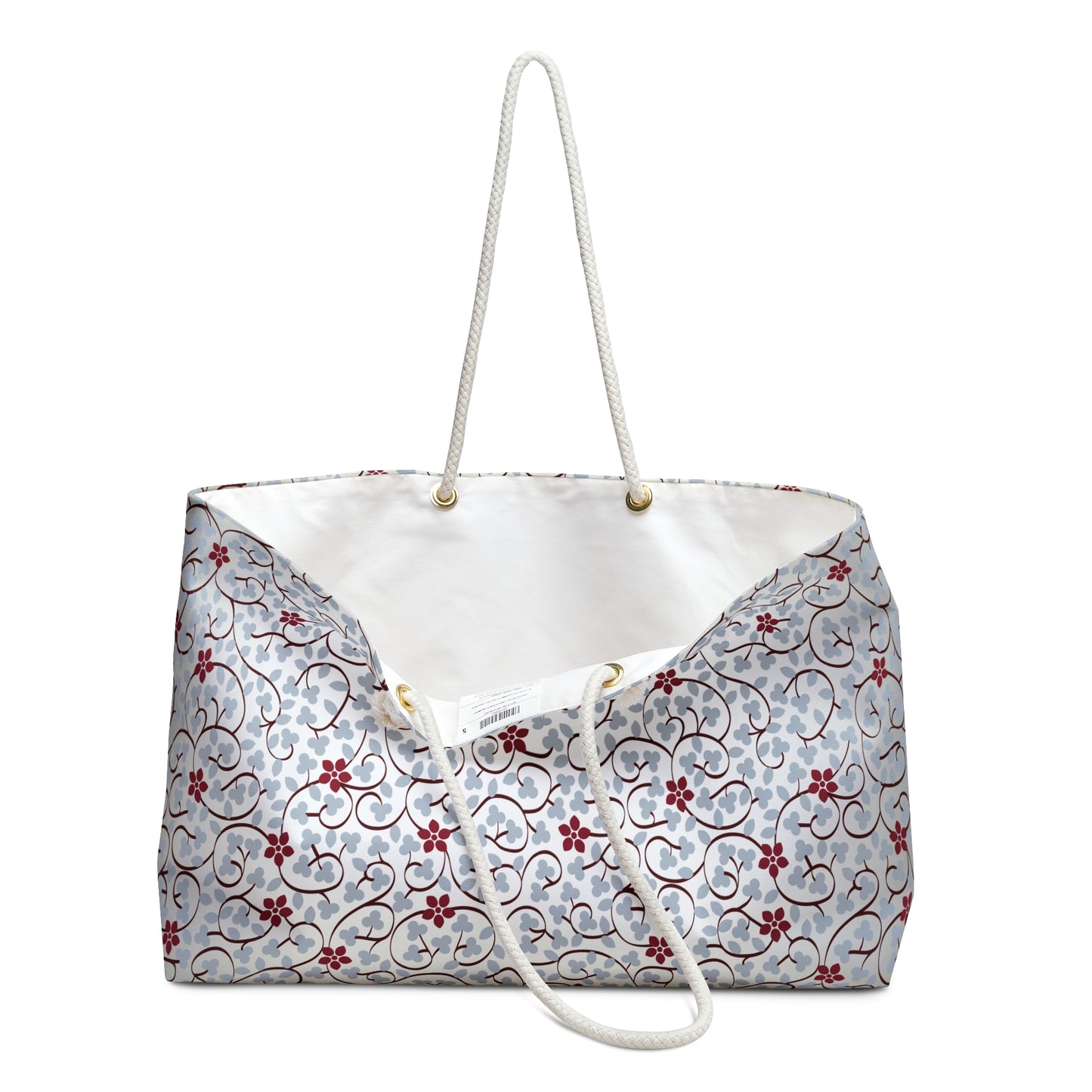 Floral Cream Weekender Bag
