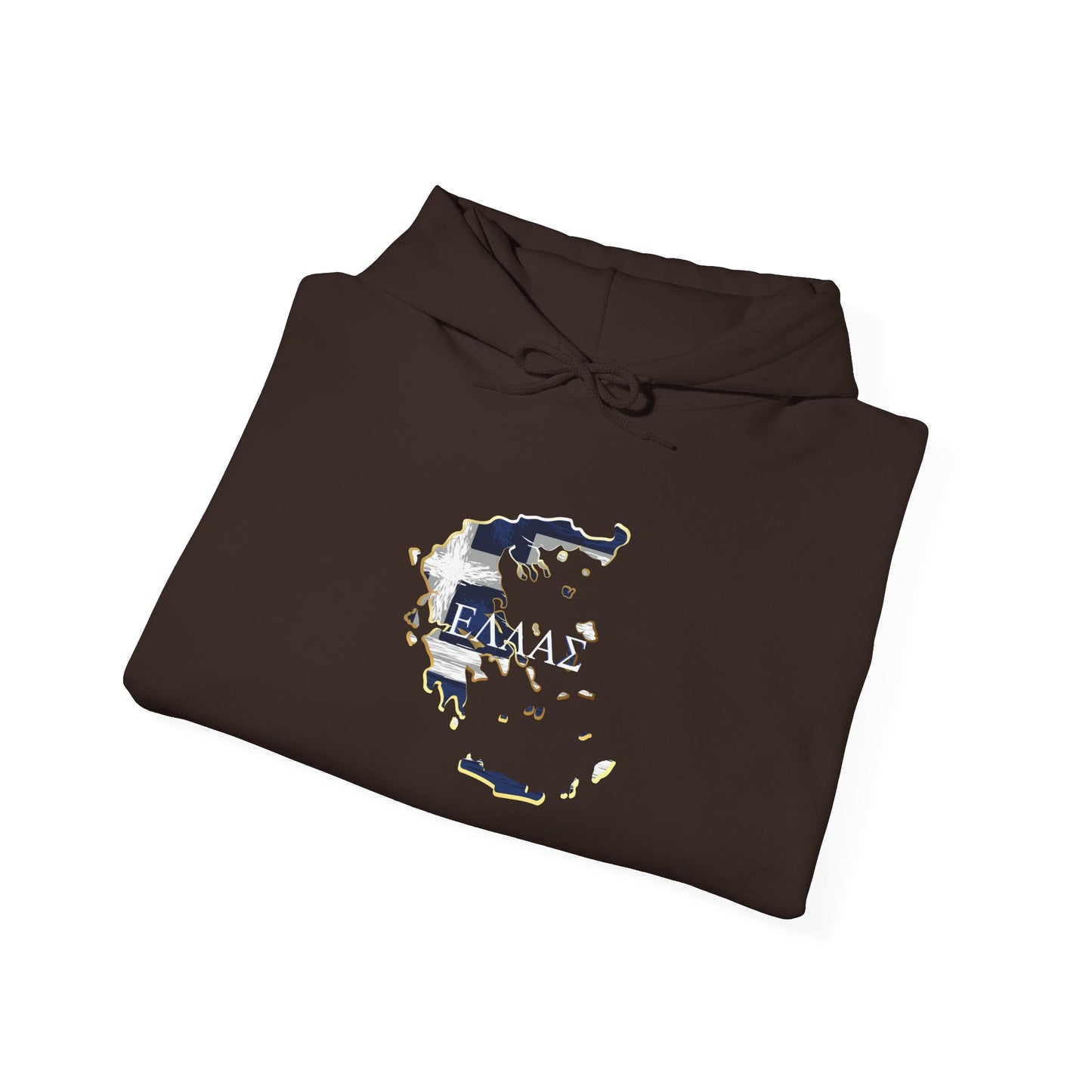 Greece Map Unisex Heavy Blend™ Hooded Sweatshirt