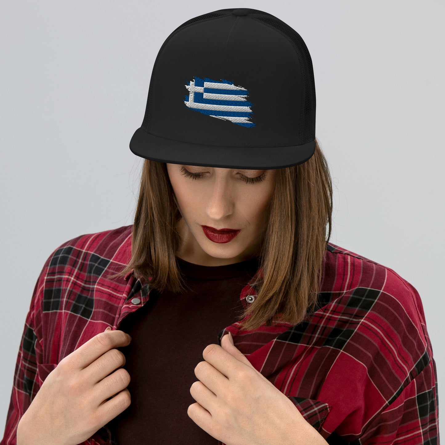 Ellas Greece Flag Artistic Trucker Cap