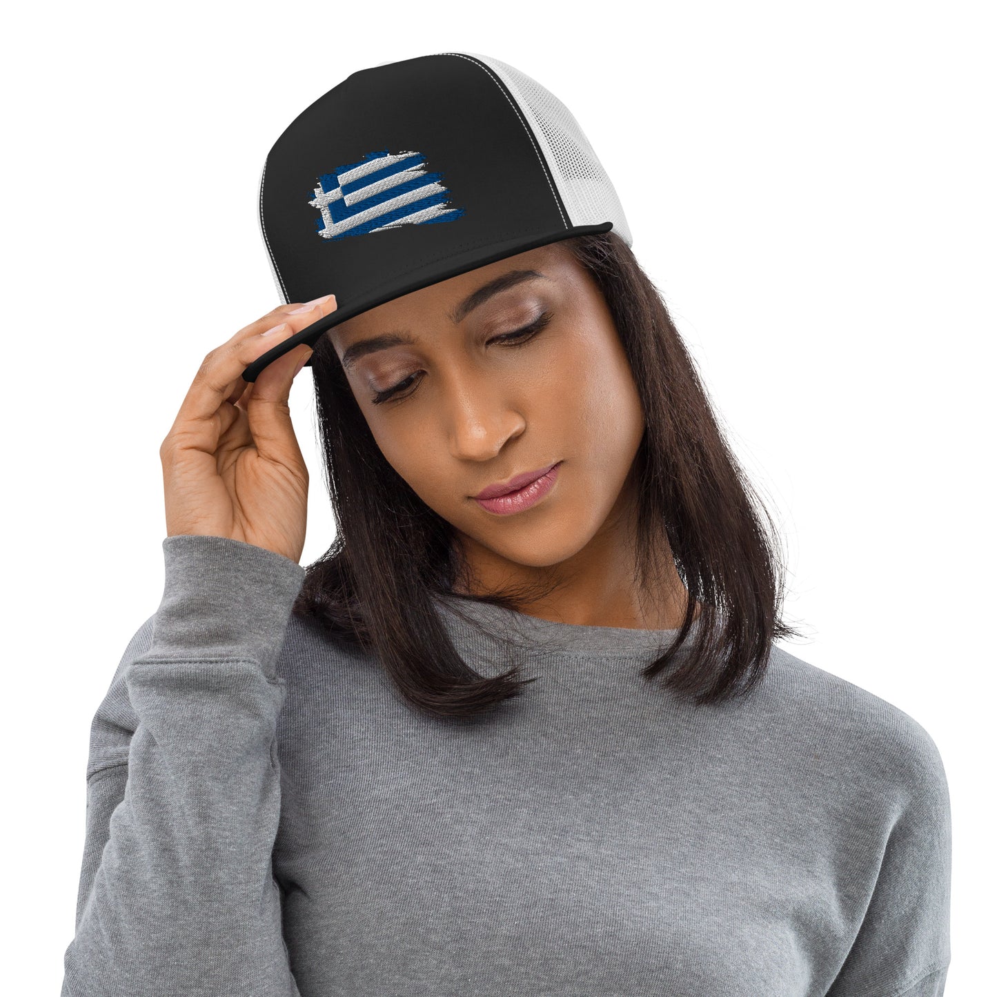 Ellas Greece Flag Artistic Trucker Cap