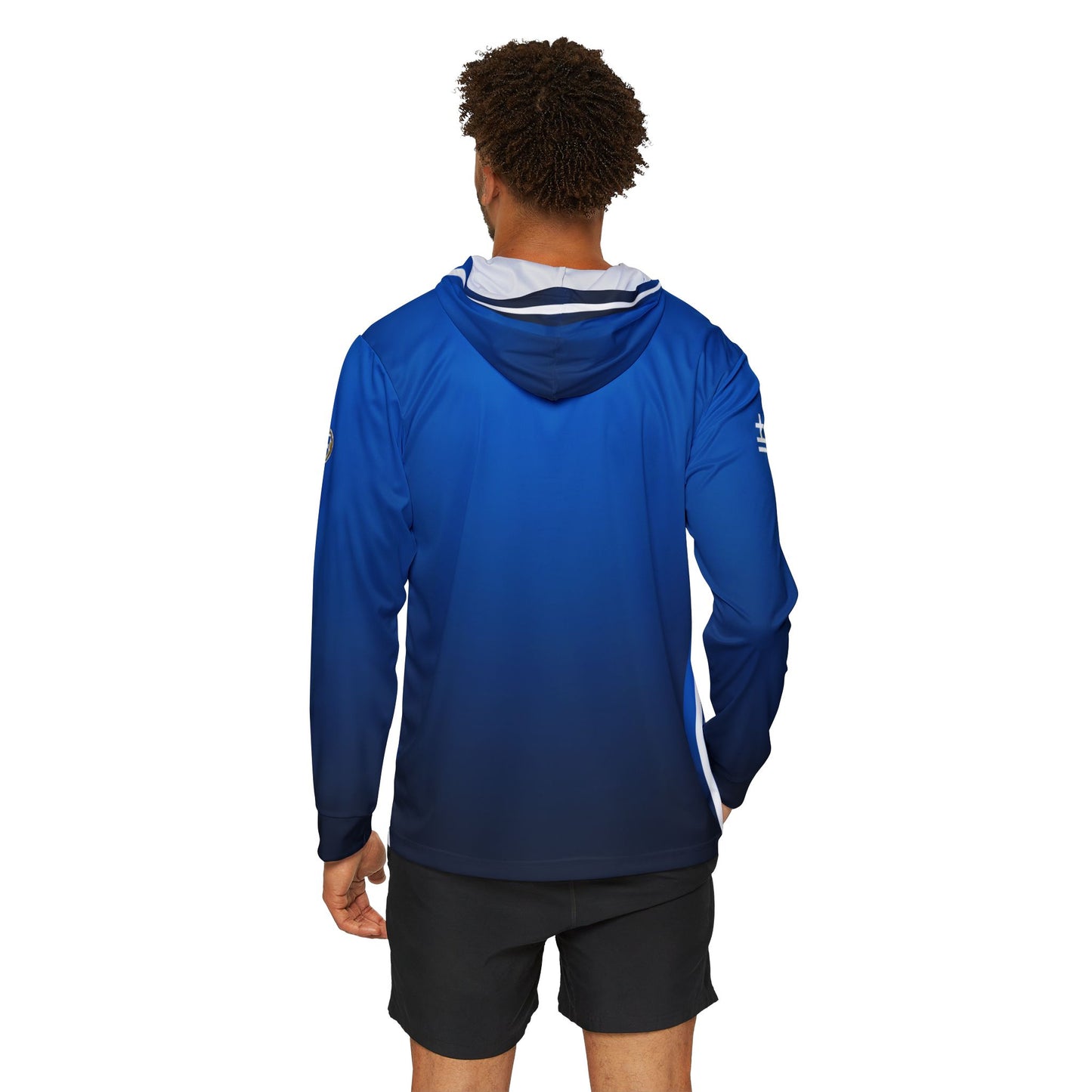 Greece Blue Sports Warmup Hoodie