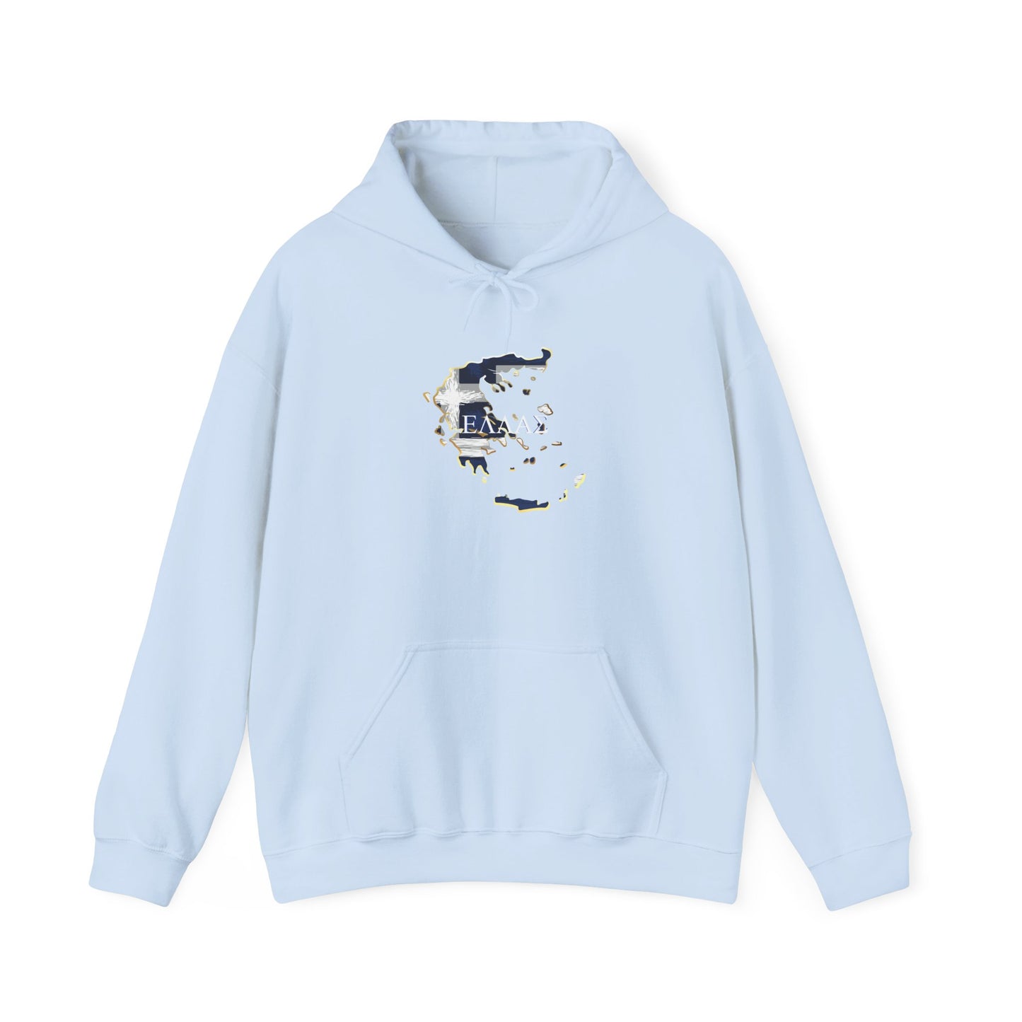 Greece Map Unisex Heavy Blend™ Hooded Sweatshirt