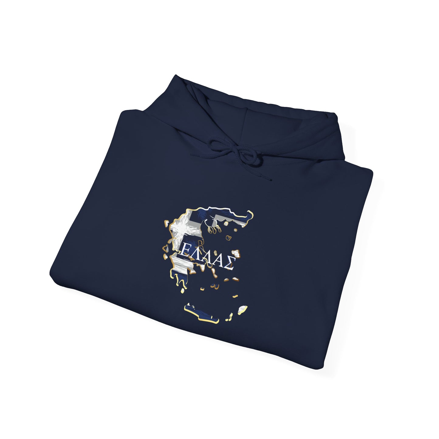 Greece Map Unisex Heavy Blend™ Hooded Sweatshirt