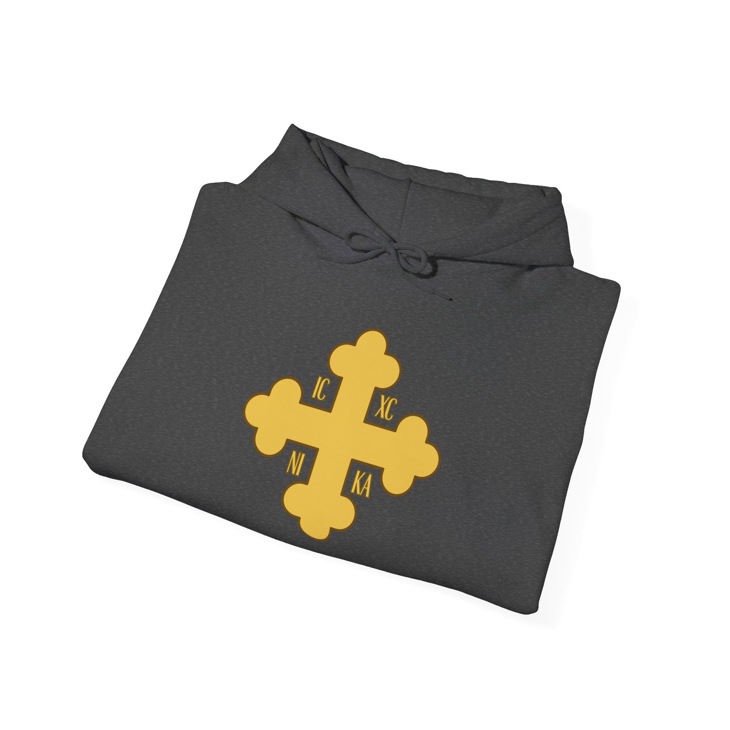 Greek Orthodox Cross Gold GOYA Unisex Heavy Blend™ Hooded Sweatshirt
