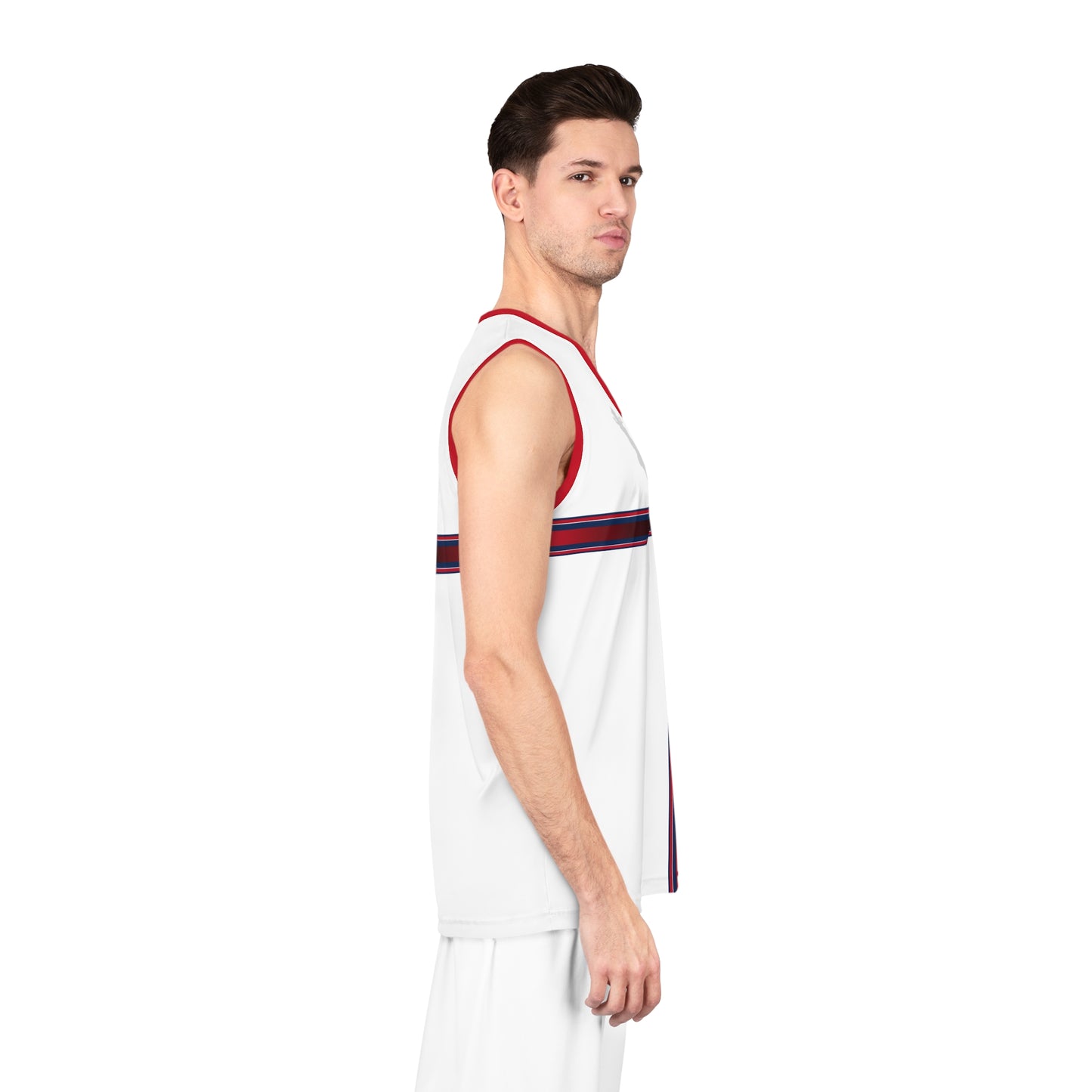 USA White Red Blue Washington Basketball Jersey