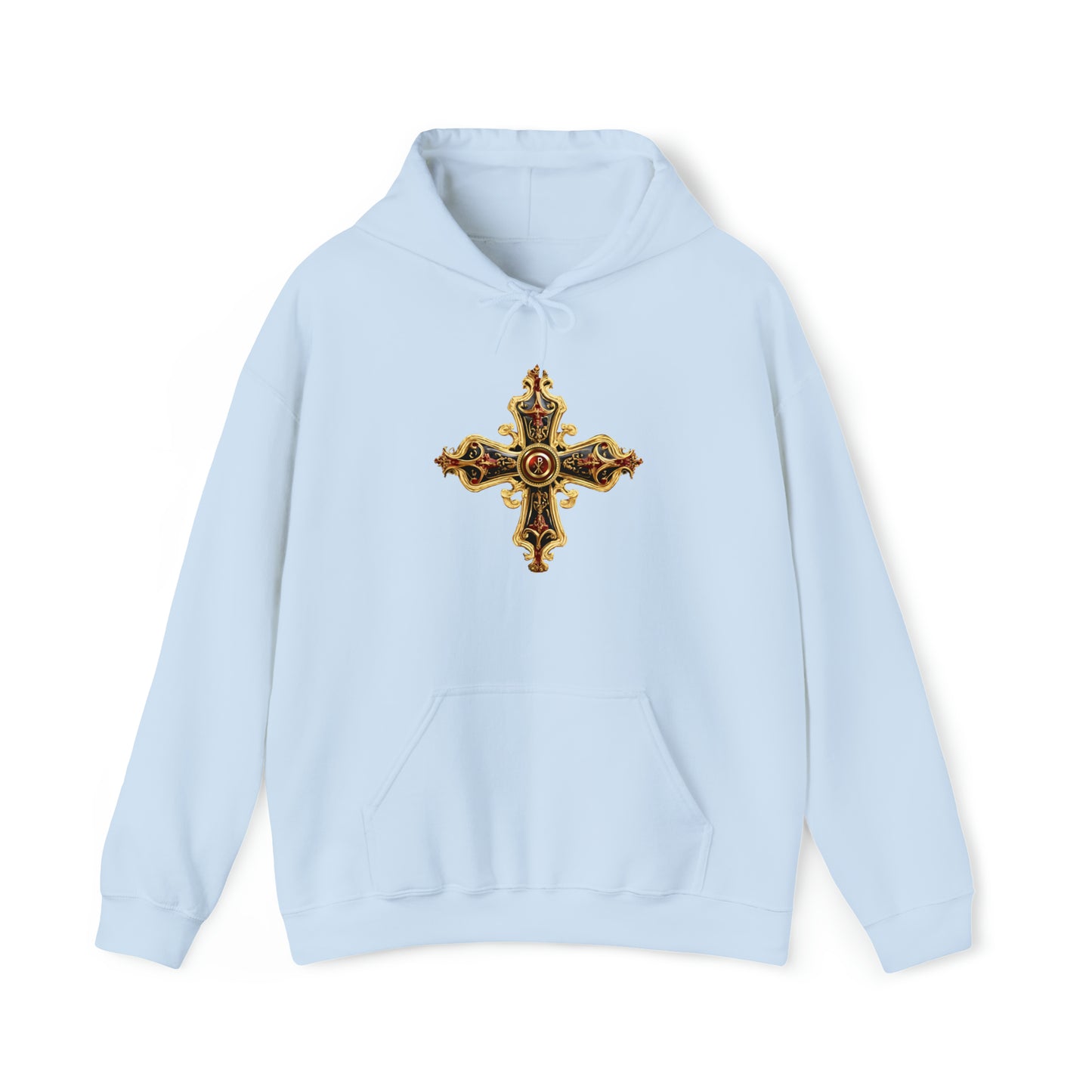 Greek Orthodox Cross Ornate Unisex Heavy Blend™ Hooded Sweatshirt