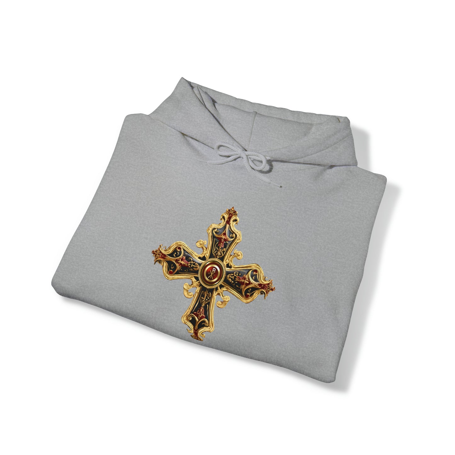 Greek Orthodox Cross Ornate Unisex Heavy Blend™ Hooded Sweatshirt