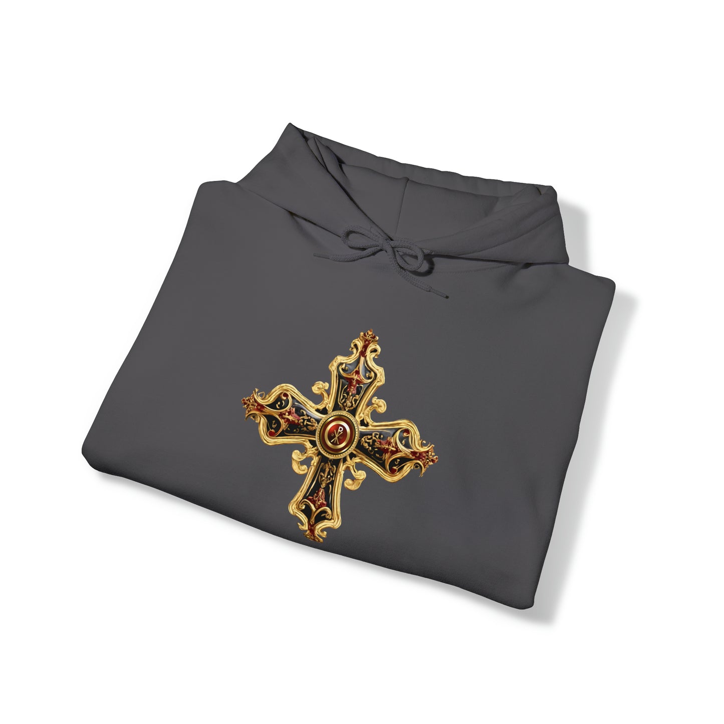 Greek Orthodox Cross Ornate Unisex Heavy Blend™ Hooded Sweatshirt