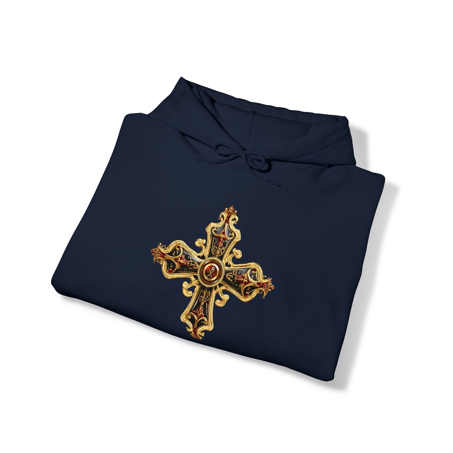 Greek Orthodox Cross Ornate Unisex Heavy Blend™ Hooded Sweatshirt