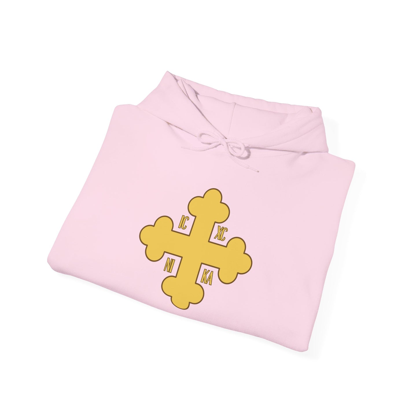 Greek Orthodox Cross Gold GOYA Unisex Heavy Blend™ Hooded Sweatshirt