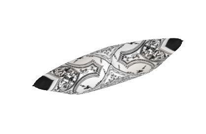 Black Silver Gray Peach Greek Keys Ornate Premium Pillow