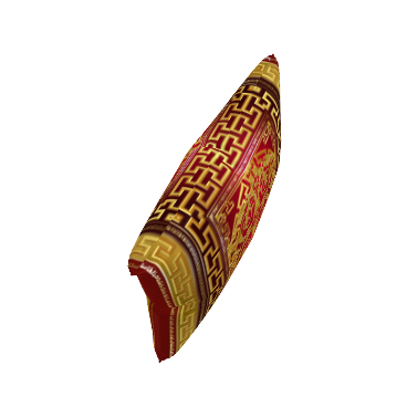 Ornate Baroque Gold Red Greek Key Premium Pillow