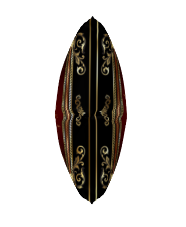 Maroon Black Gold Greek Key Ornate Medallion Premium Pillow