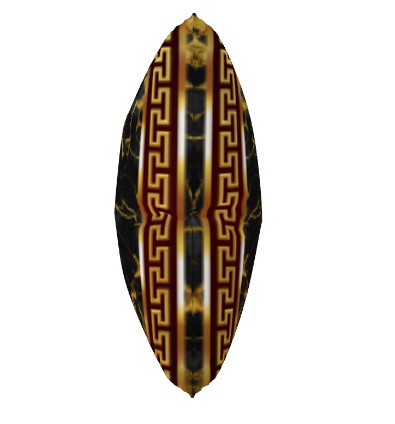 Gold Greek Keys Marbleized Black Maroon Premium Pillow