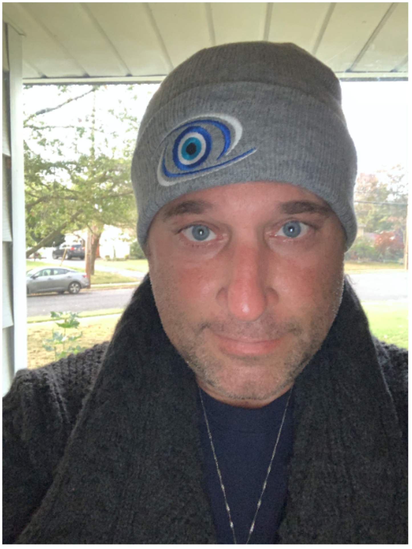 Mati Evil Eye Ribbed knit beanie