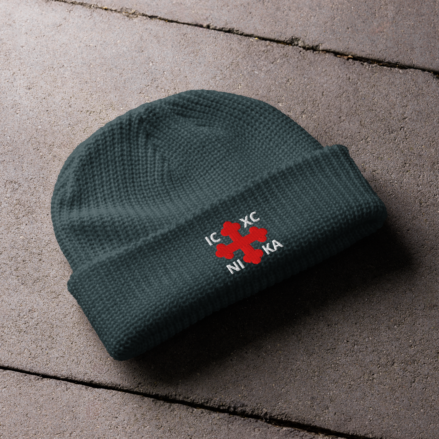 Greek Orthodox Cross Fisherman beanie