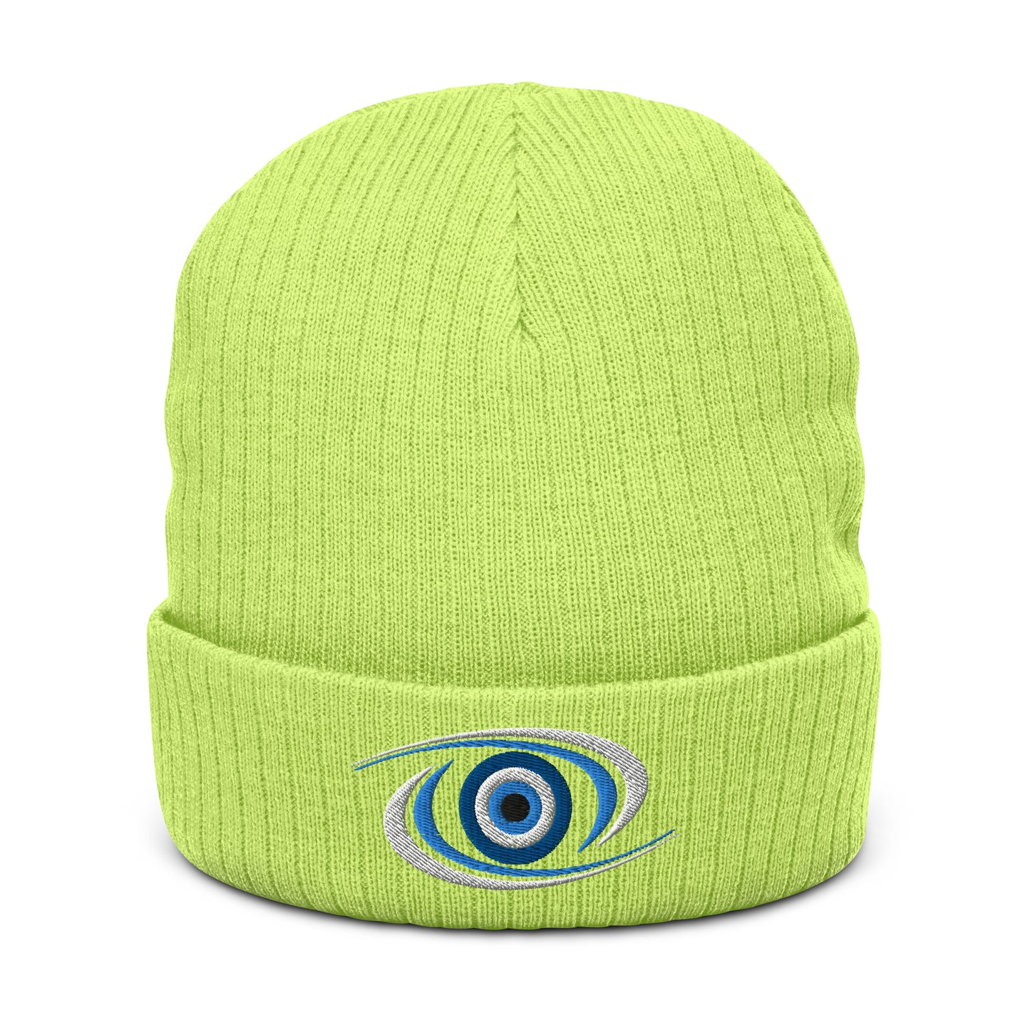 Mati Evil Eye Ribbed knit beanie