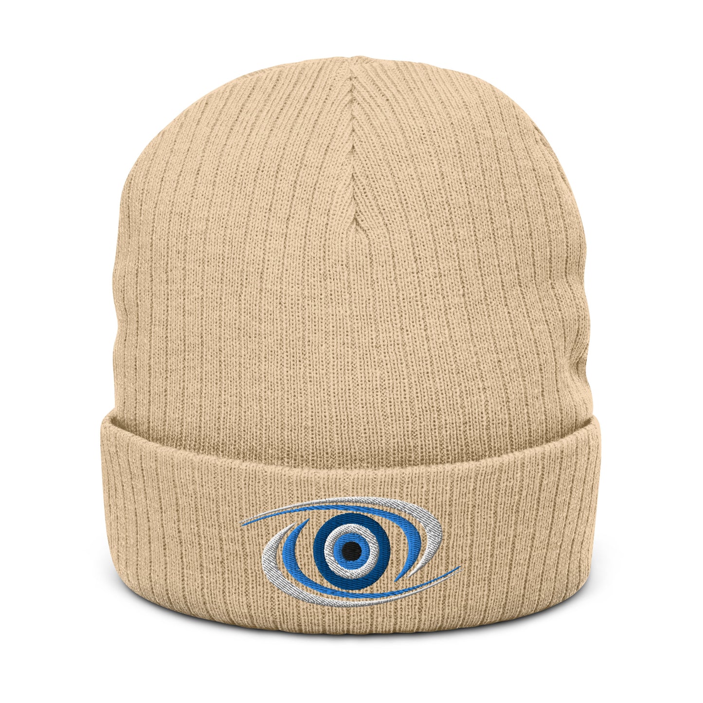 Mati Evil Eye Ribbed knit beanie